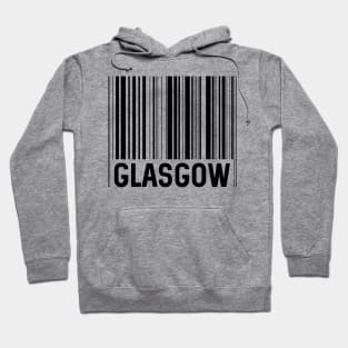 Glasgow Bar Code Design (Black) Hoodie